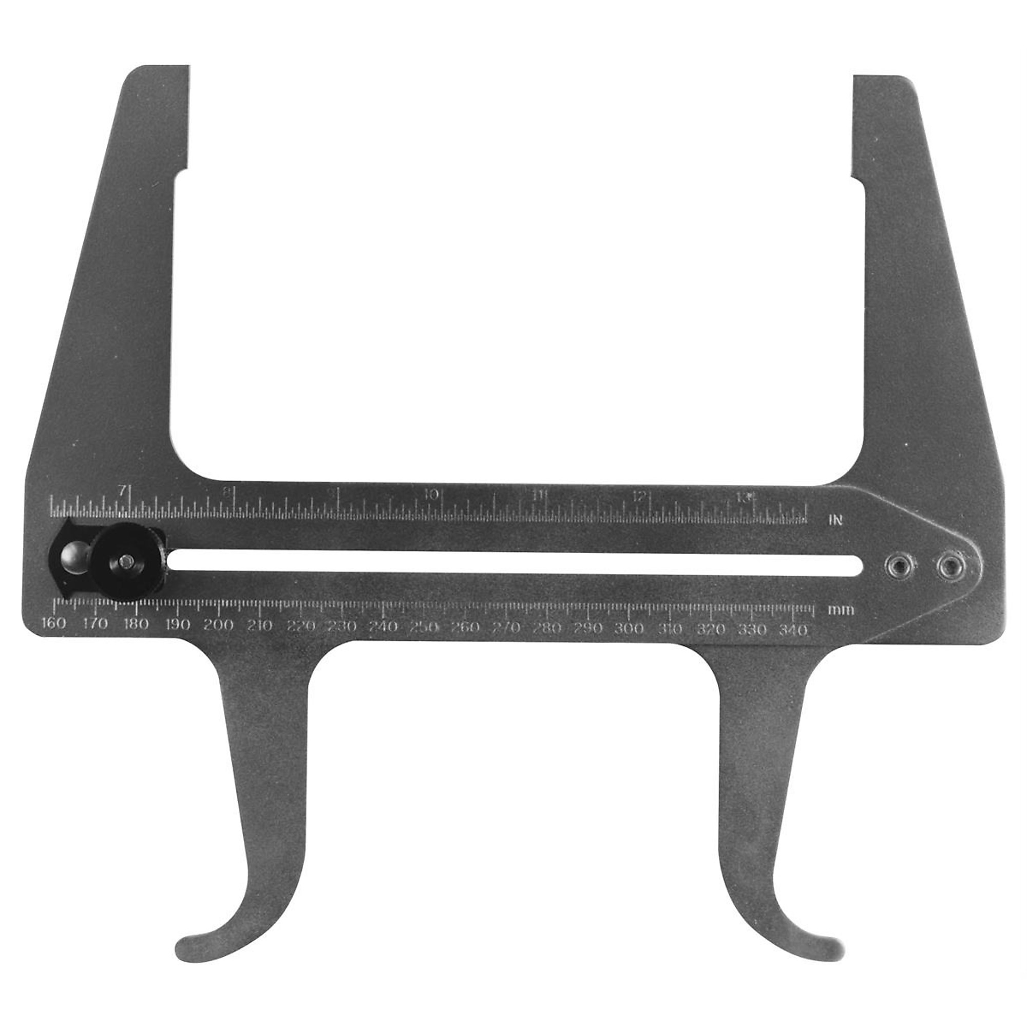 Lang Tools Brake Reset Gauge — 6 1/2in. to 13 1/4in. Diameter, Heat-Treated Chrome-Plated Steel Jaws, Model# KAS380A